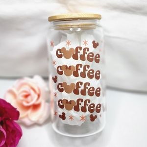 Mouse Coffee glass tumbler